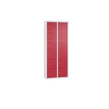 C+P Spind 12Fächer 113x46x20cm lgr/rrt