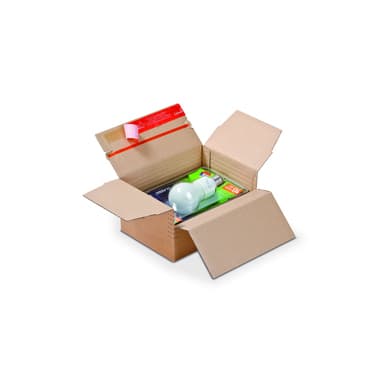 ColomPac Versandkarton DIN A5+ 22,9x5-11,5x16,4cm br