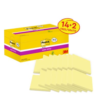 Post-it Haftnotiz Super Sticky Promotion 76x76mm ge