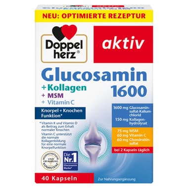 Doppelherz Glucosamin +Kollagen +Hyaluron 40St