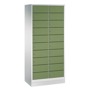 C+P Spind Evolo48 180x81x50cm lgr/resedagn