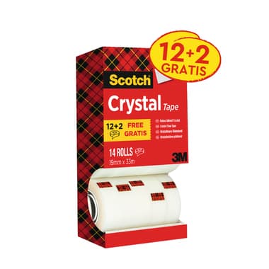 Scotch Klebeband Crystal 19mmx33 m 14St
