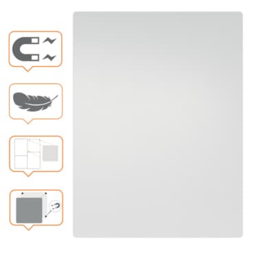 Nobo Whiteboard rahmenlos 600x450mm
