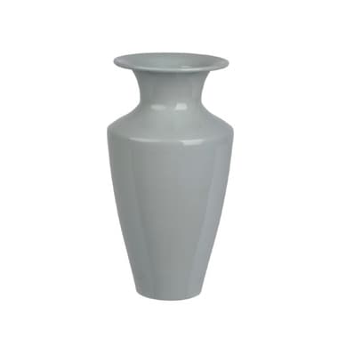 DECORIS Vase grau 12x23cm