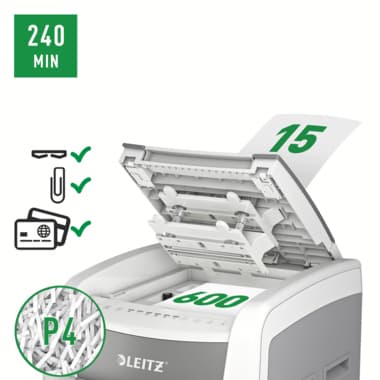 Leitz Aktenvernichter IQ Office Pro 600 P-4