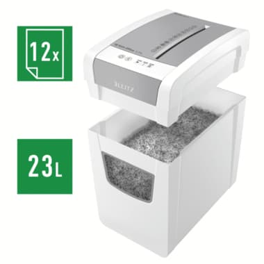 Leitz iq Aktenvernichter Slim Office S P4