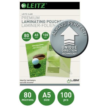 Leitz Laminierfolie UDT DIN A5 80mic 100 St.