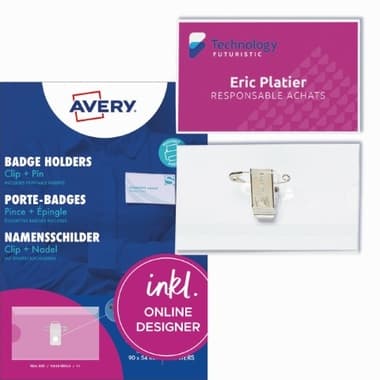 Avery Zweckform Kartenhalter 54x90mm 50St