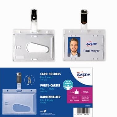 Avery Zweckform Kartenhalter 54x85mm 25St
