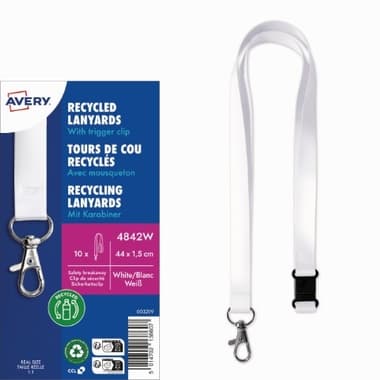 Avery Zweckform Lanyard 15x440mm ws 10St
