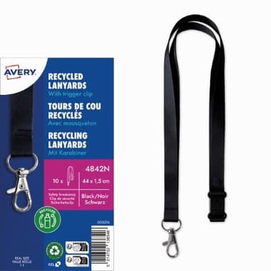 Avery Zweckform Lanyard 15x440mm sw 10St