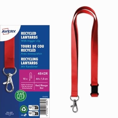 Avery Zweckform Lanyard 15x440mm rt 10St