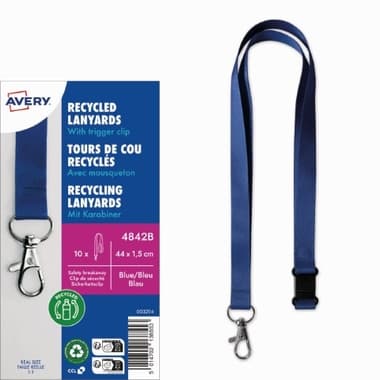 Avery Zweckform Lanyard 15x440mm bl 10St