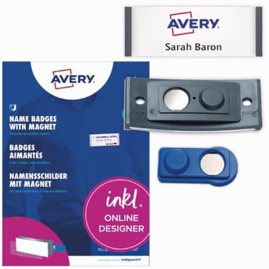 Avery Namensschild polar 70x30mm an 20St.