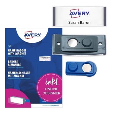 Avery Namensschild polar 70x30mm an 10St.