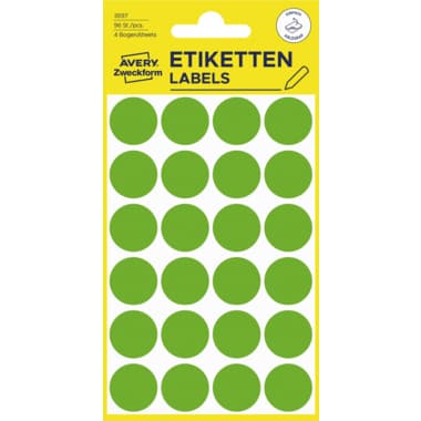 Avery Zweckform Markierungspunkt 18mm gn 96St