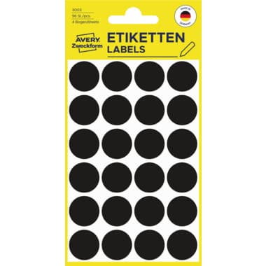 Avery Zweckform Markierungspunkt 18mm sw 96St