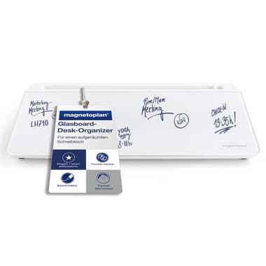 magnetoplan Desk-Organizer Glasboard ws