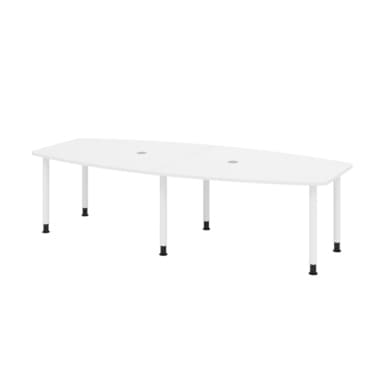 Hammerbacher Konferenztisch 280cm 6RRFüße ws/ws