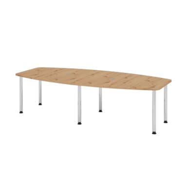 Hammerbacher Konferenztisch 280cm 6RRFüße a.ei/co