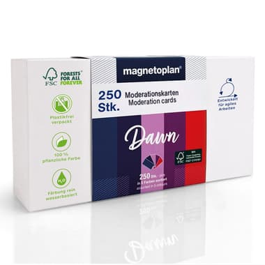 magnetoplan ModKarte Dawn Rechteck 200x100 sort 250St