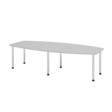 Hammerbacher Konferenztisch 280cm 6RRFüße gr/co