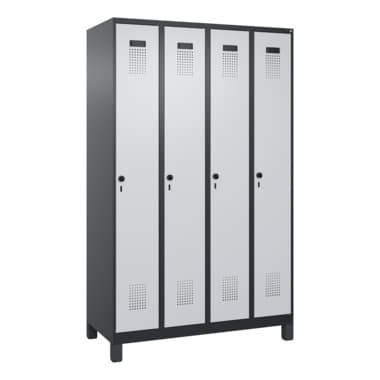 C+P Spind Evolo PLUS Füße 4Abt 1950x1200x500 sgr/lgr
