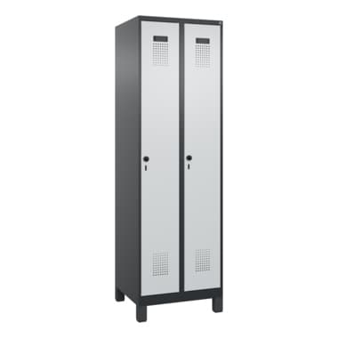 C+P Spind Evolo PLUS Füße 2Abt 1950x600x500 sgr/lgr