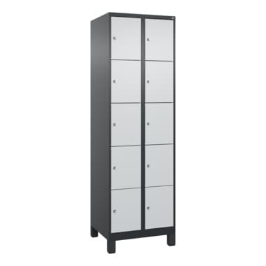 C+P Spind Evolo PLUS Füße 10Fä 1950x600x500 sgr/lgr