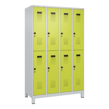 C+P Spind Evolo PLUS Doppel 8Fächer 1950x1200x500 lgr/cgn