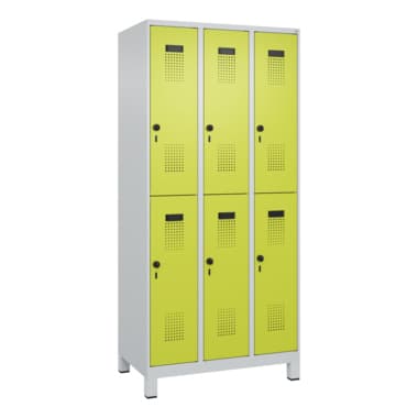 C+P Spind Evolo PLUS Doppel 6Fächer 1950x900x500 lgr/cgn