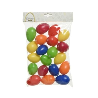 DECORIS Oster-Deko Eier-Set Bunt