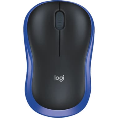 Logitech Maus M185 kabellos schwarz/blau