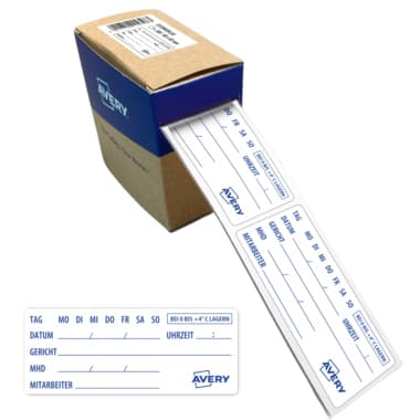 Avery Zweckform Probenetikett 98x40 300St abl bl/ws
