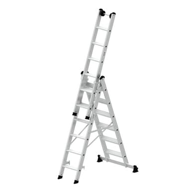 Munk Stufen-Mehrzweckleiter 3tlg 3x6Stufen