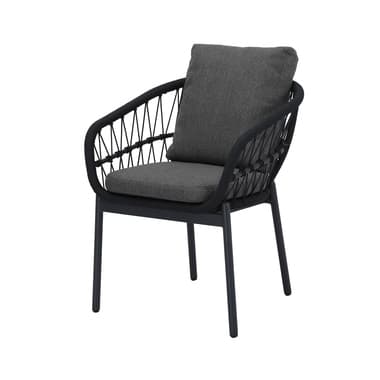 barths Stuhl Tropea anthrazit 2St