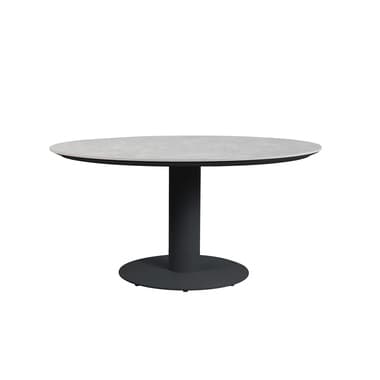 barths Tisch Porto rund 130cm anthrazit