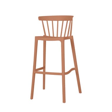 FEROS Barstuhl Windson terrakotta 4St