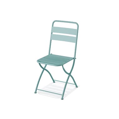 FEROS Bistro-Klappstuhl Breeze blau 2St