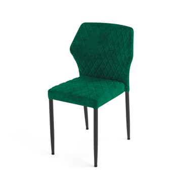 FEROS Stapelstuhl Louis Velours grün 4St