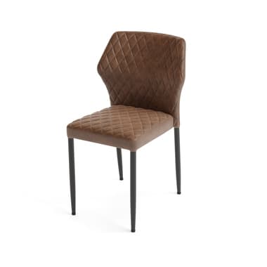FEROS Stapelstuhl Louis Kunstleder cognac 4St