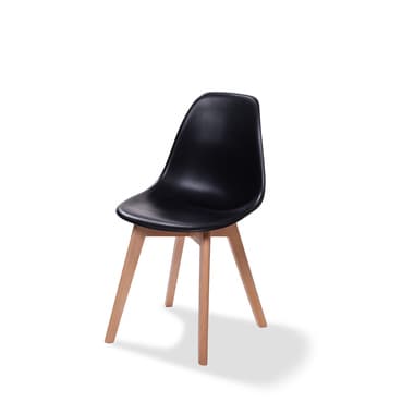 FEROS Stapelstuhl Keeve Holz schwarz 4St
