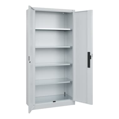 C+P Schwerlastschrank 4Böden 1950x930x400mm lgr/lgr