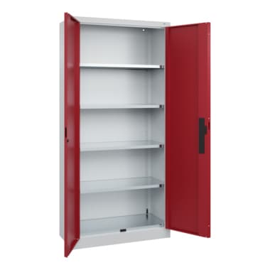 C+P Schwerlastschrank 4Böden 1950x930x400mm lgr/rrt
