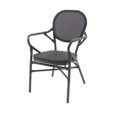 FEROS Stuhl Tango Alu Kunststoff wenge/schwarz 2St