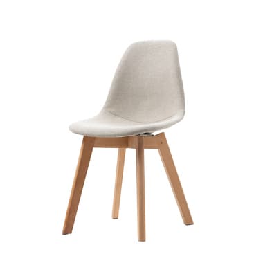 FEROS Stapelstuhl Keeve Polster Holz beige 4St