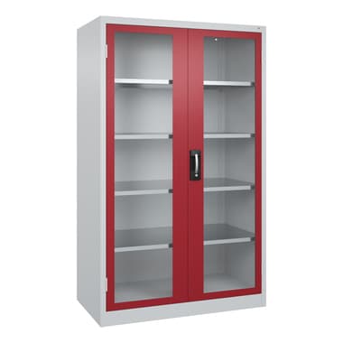 C+P Werkzeugschrank Fenstertür 1950x1200x600mm lgr/rrt