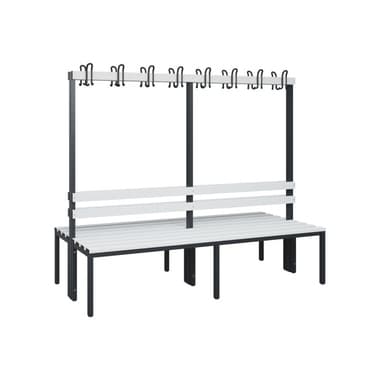 C+P Garderobenbank 1710x1960x756mm sgr/lgr