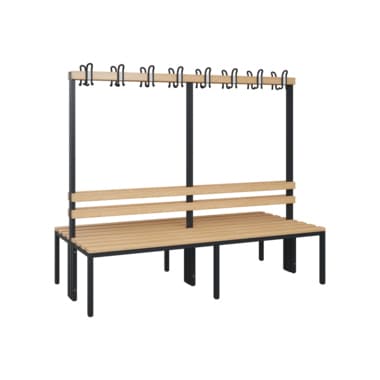 C+P Garderobenbank 1710x1500x756mm sgr
