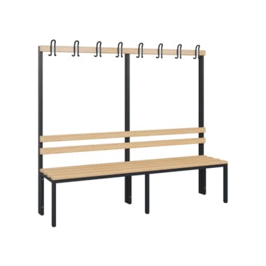 C+P Garderobenbank 1710x1960x403mm sgr